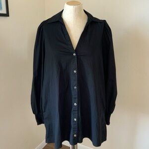 Show Me Your MuMu Black Allure Shirt Dress X-Small